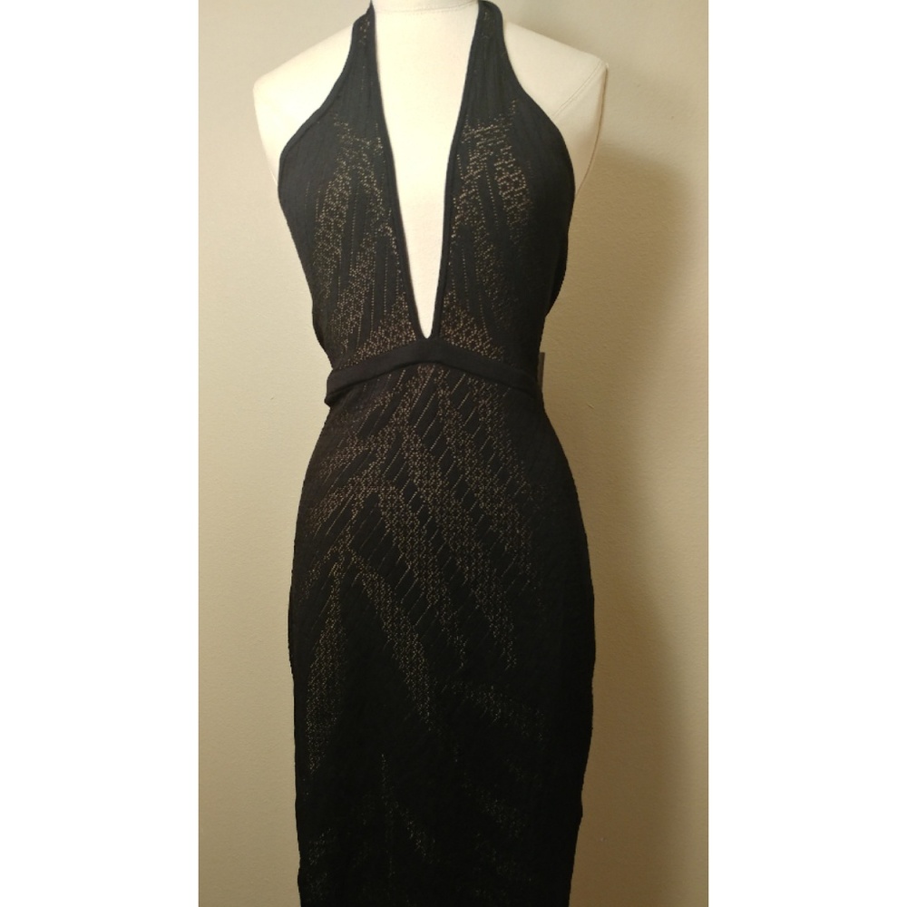 GUESS Knit Halter Dress LBD - Picture 3 of 7